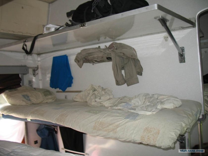 Верхняя полка в купе