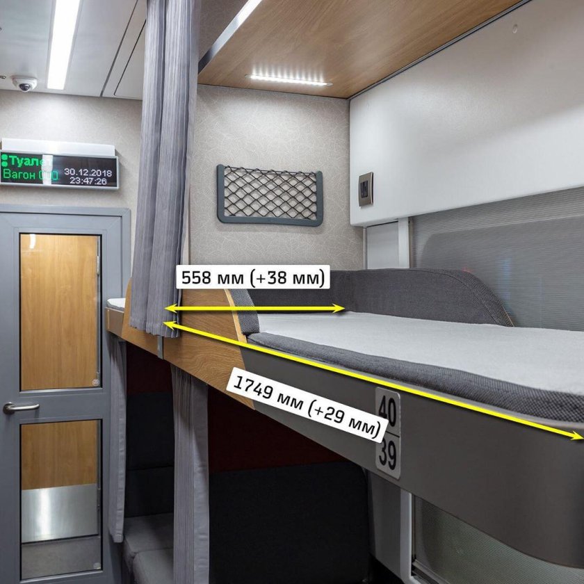Купе РЖД верхняя полка