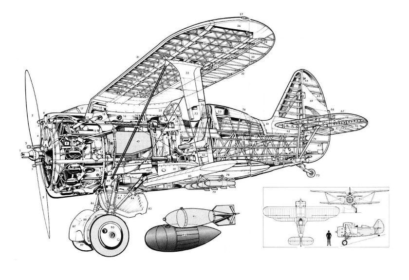 И-153 Чайка чертеж
