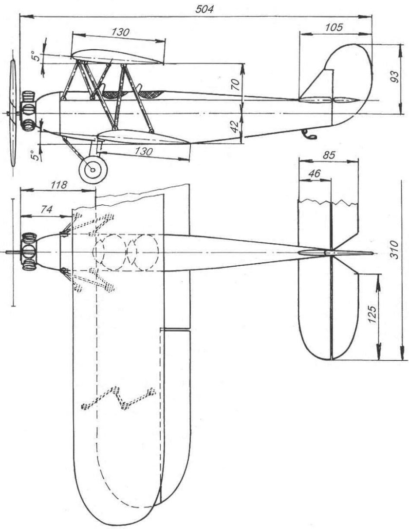 Резиномоторная модель ан2 чертежи