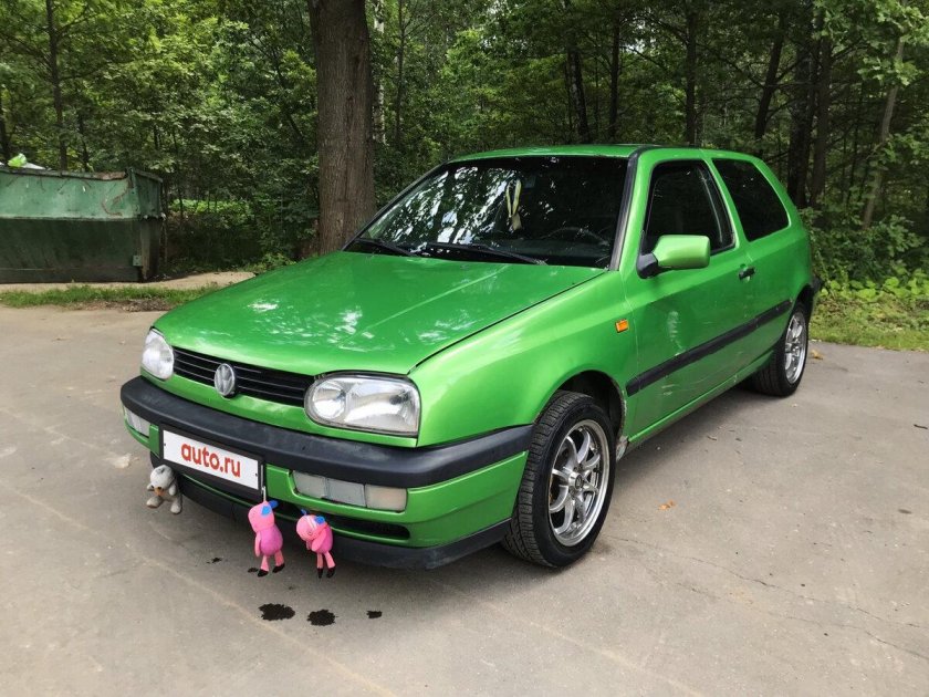 Фольксваген гольф 3 зеленый