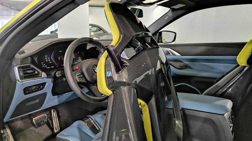 BMW m4 Competition 2021 салон