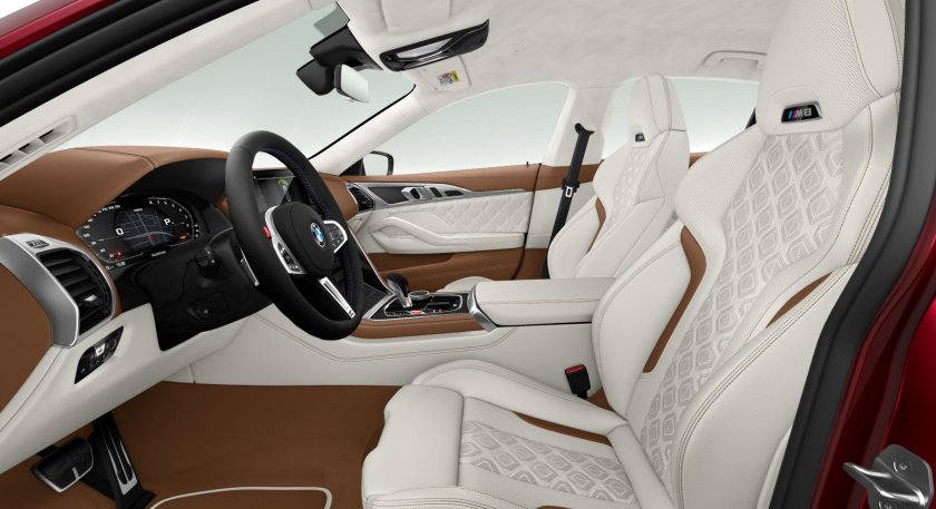 BMW m8 салон белый