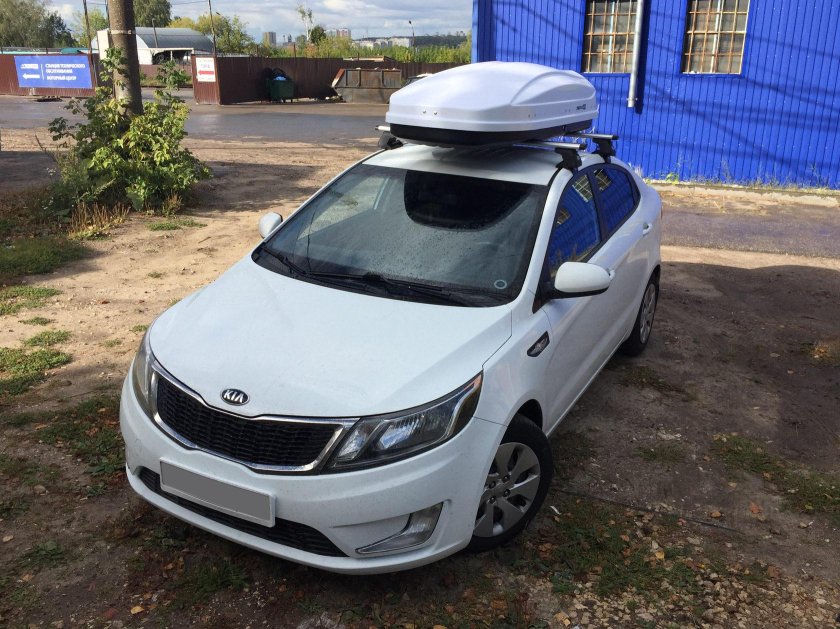 Автобокс на крышу Киа Рио 4