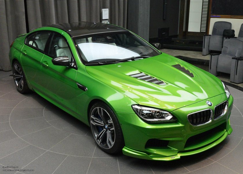 BMW m6 зеленая