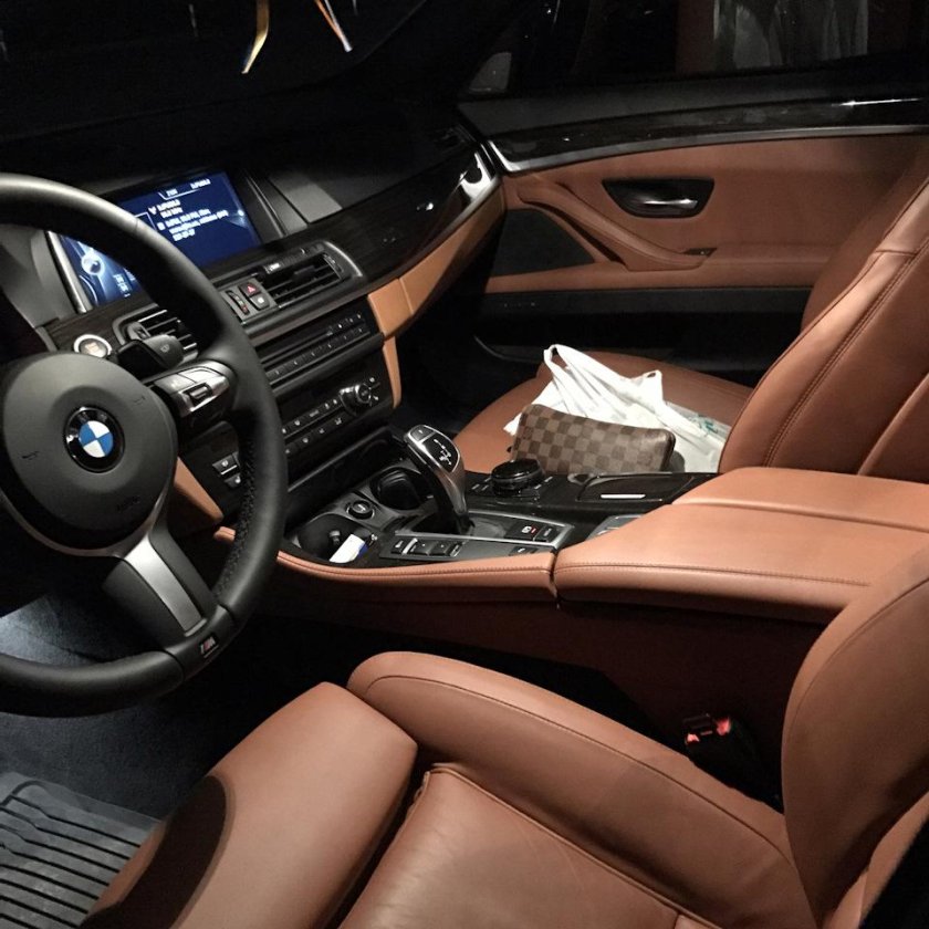 BMW m5 f10 салон коричневый