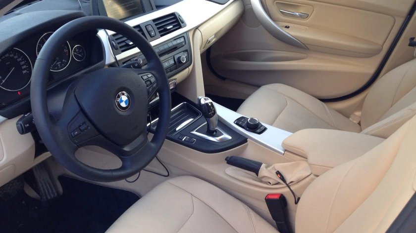 BMW f30 салон белый