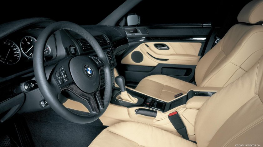 BMW e39 белый салон