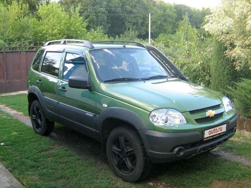 Нива Шевроле зеленый металлик