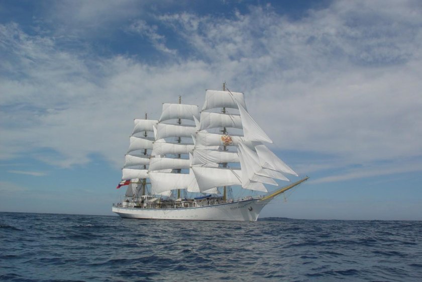 Трехмачтовый парусник Надежда