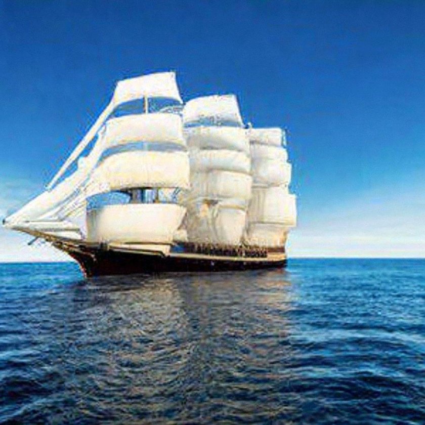 Корабли с парусами