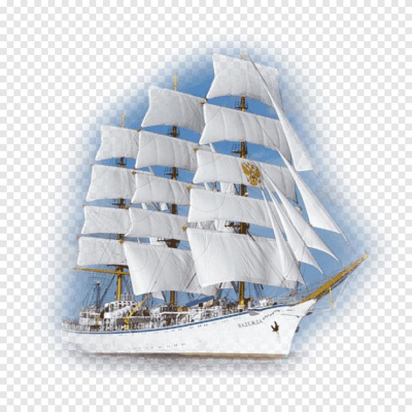 Парусник на прозрачном фоне