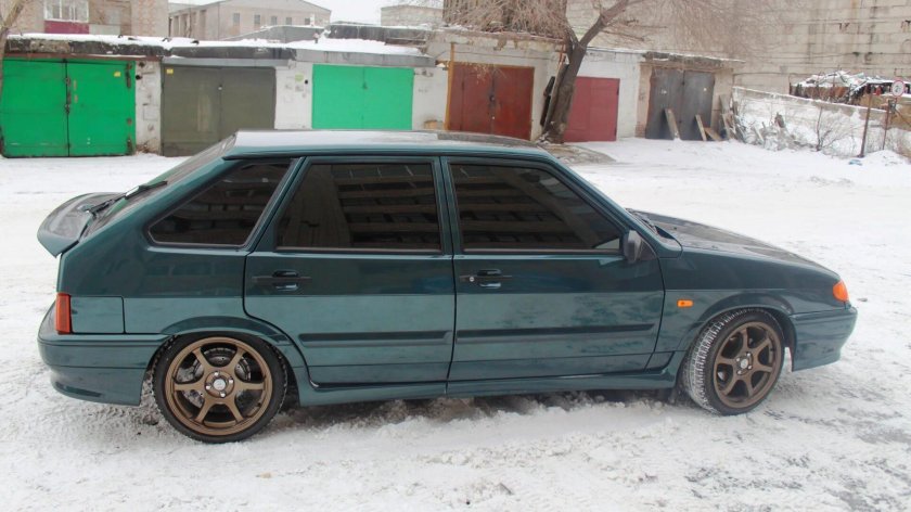 ВАЗ 2114 серо-зеленый металлик