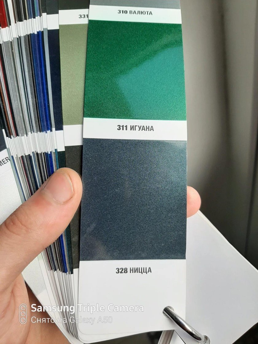 Автоэмаль зеленая