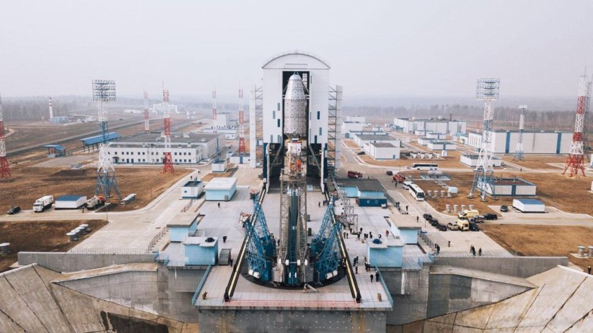 Стартовый стол Союз на космодроме Восточном