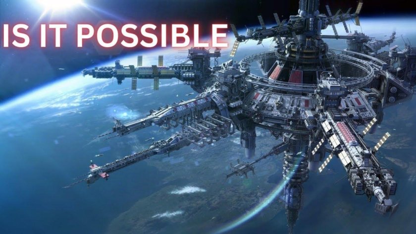 Космическая станция Sci-Fi Art