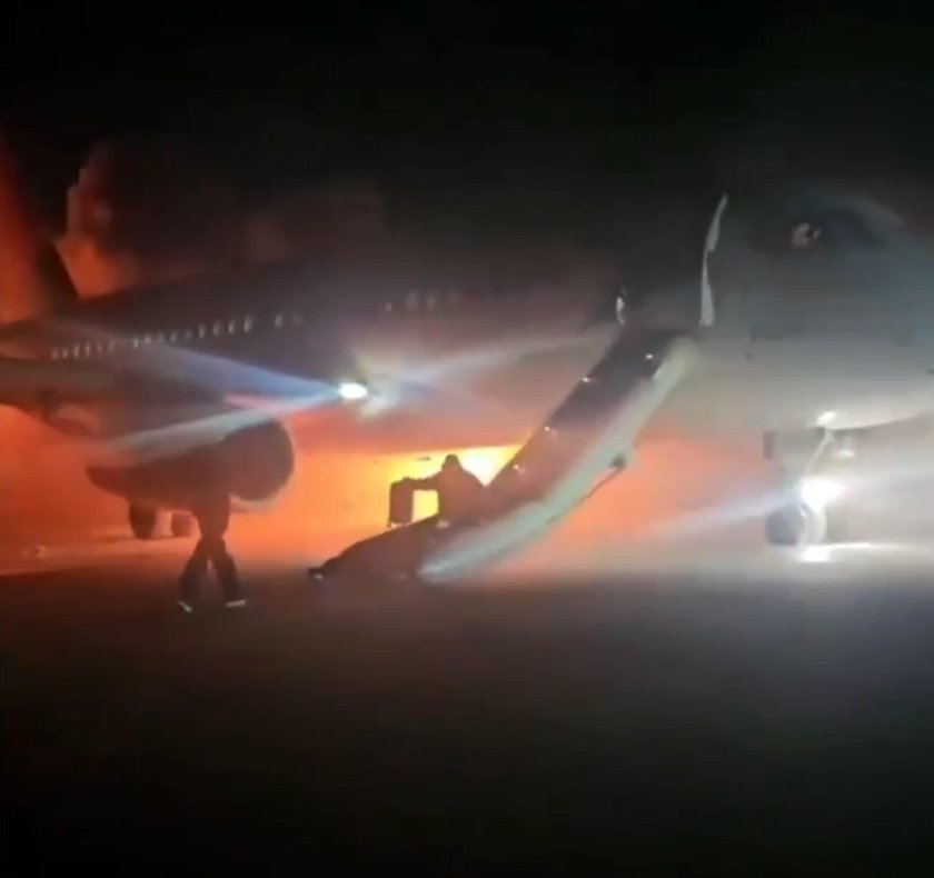 Аварийная посадка самолета