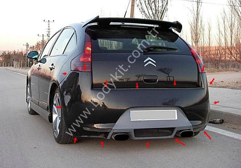 Спойлер на Ситроен с4 хэтчбек 2008