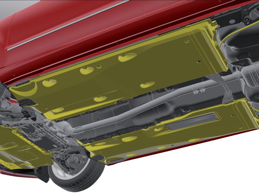 Днище Шкода Рапид