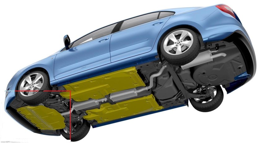 Днище Шкода Рапид 2015