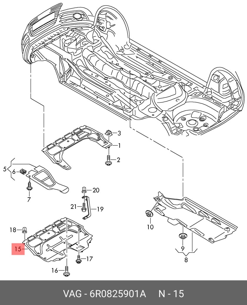 Защита днища Фольксваген поло