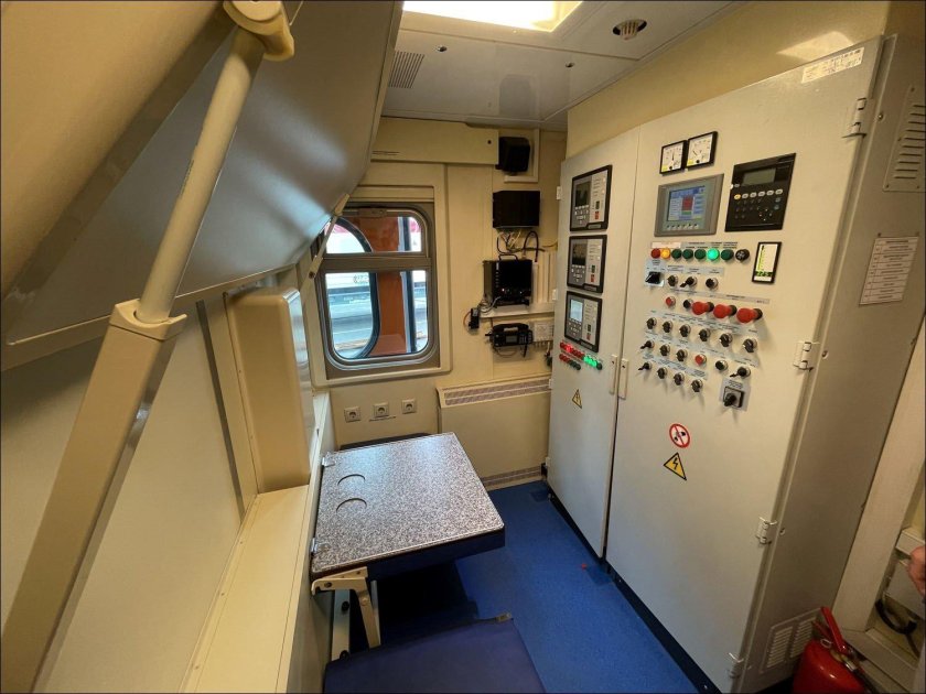 Вагон электростанция внутри