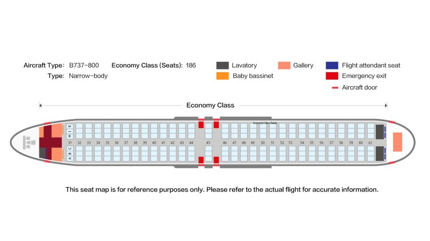 Боинг 737 800 места