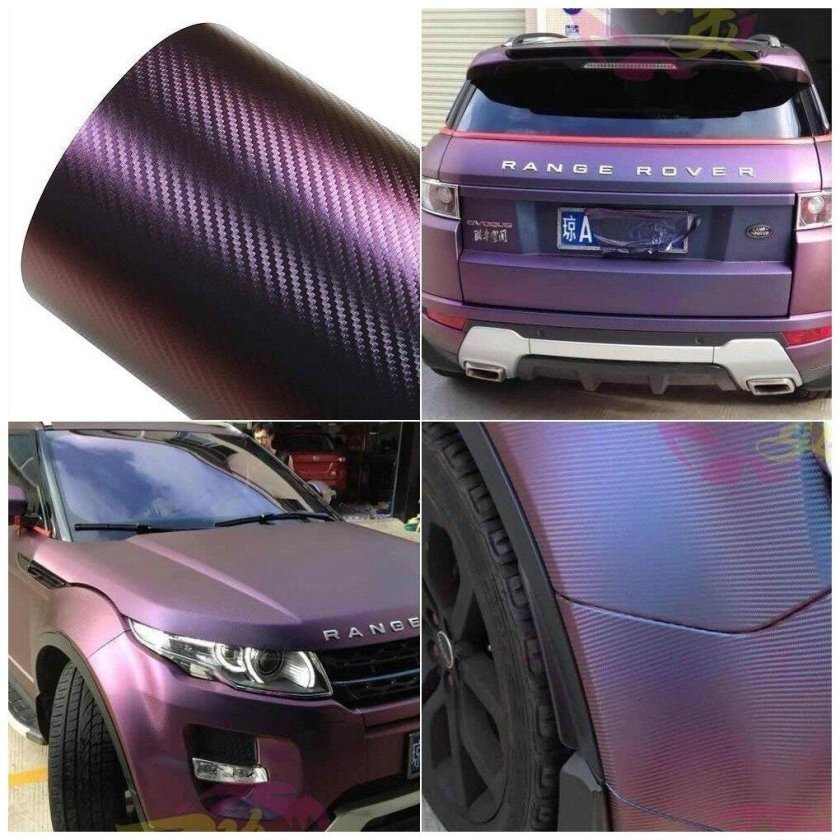 Oracal 970 красный карбон