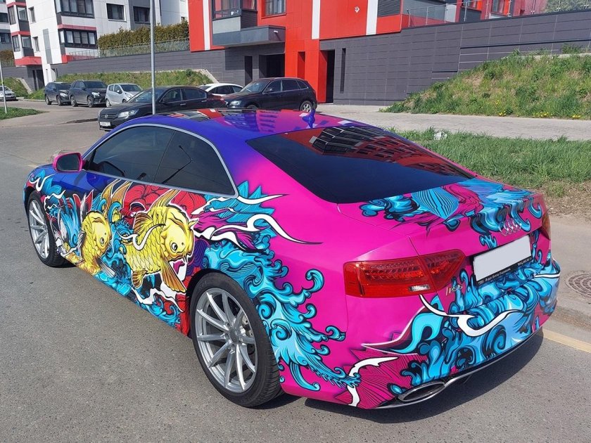 Разноцветный винил пленка