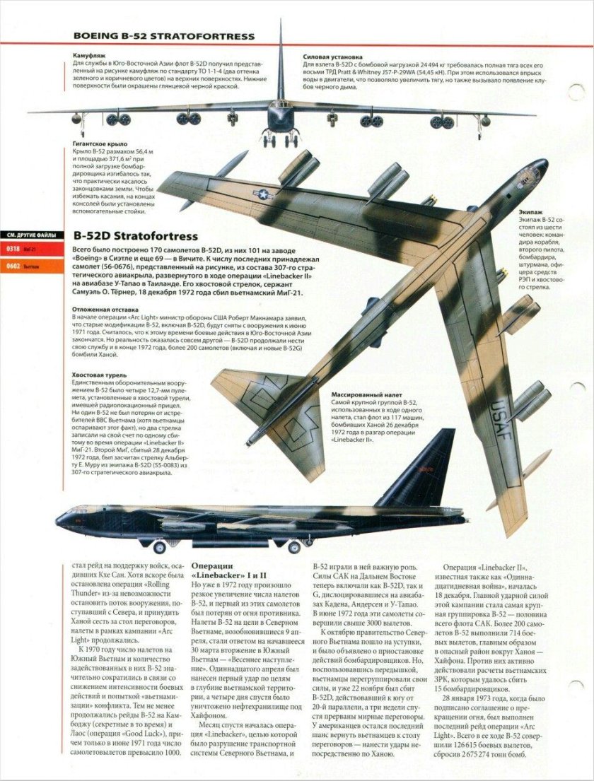 Boeing b-52 Stratofortress чертеж