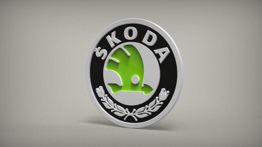 Skoda 3d logo