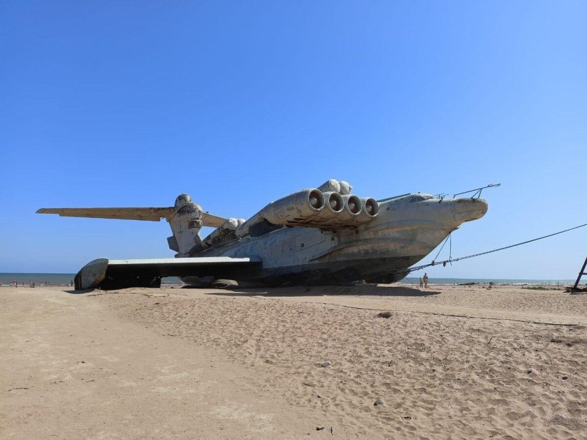 Экраноплан Лунь в Дагестане