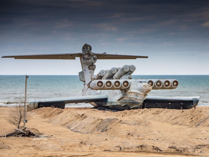 Экраноплан Лунь в Дагестане