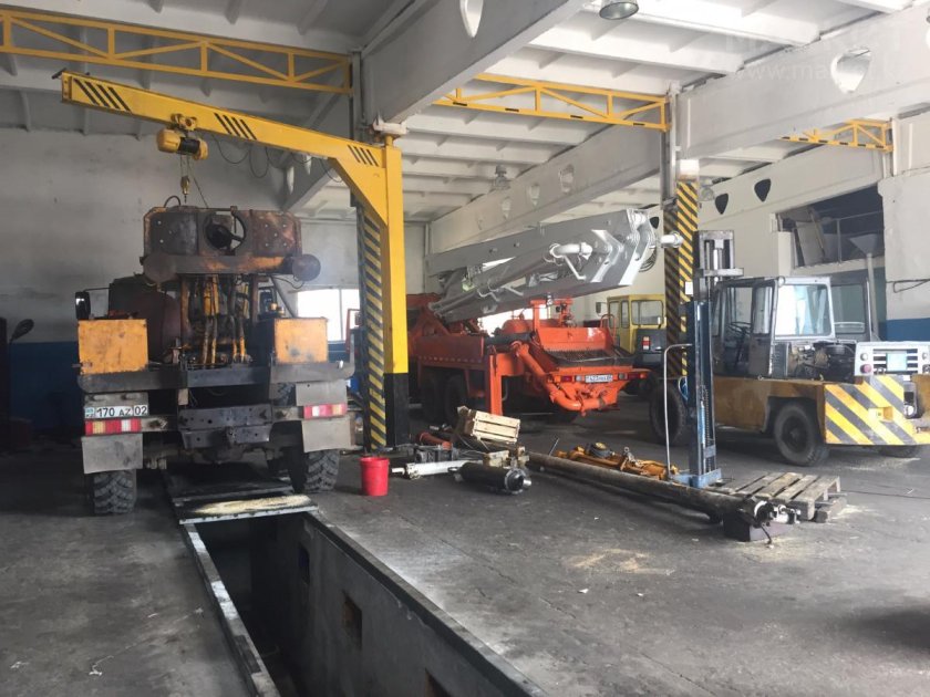 Ремонтный цех для грузовых автомобилей