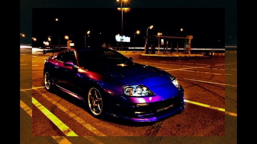 Тойота Супра а80 фиолетовая