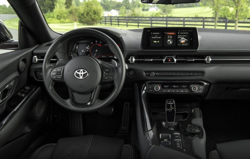 Toyota Supra 2021 салон