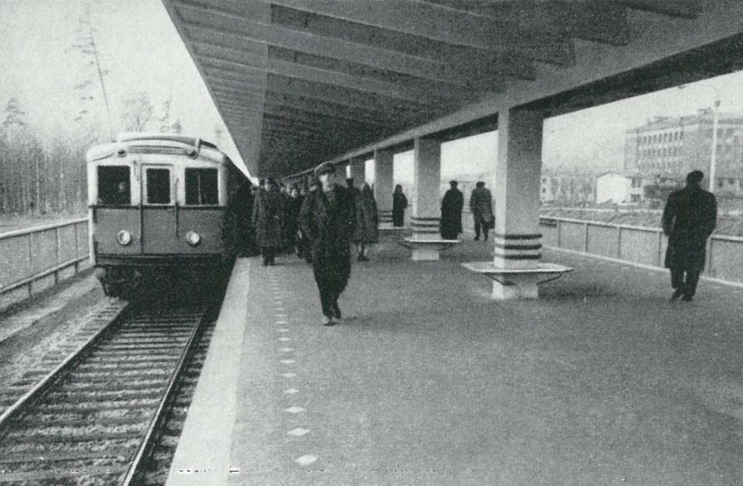 Станция метро Измайловский парк. Октябрь 1961. (Измайловская)
