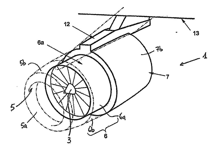 Мотогондола турбореактивного двигателя схема