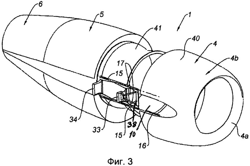 Мотогондола турбореактивного двигателя схема