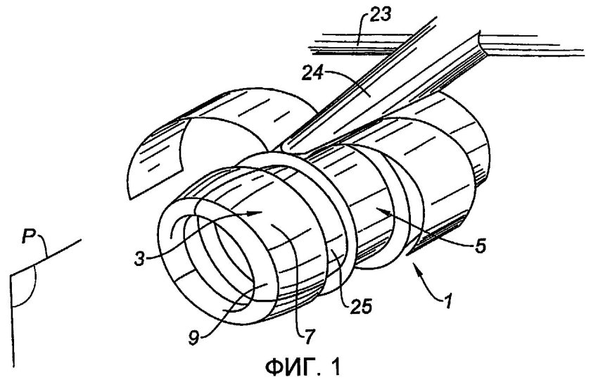 Мотогондола турбореактивного двигателя схема