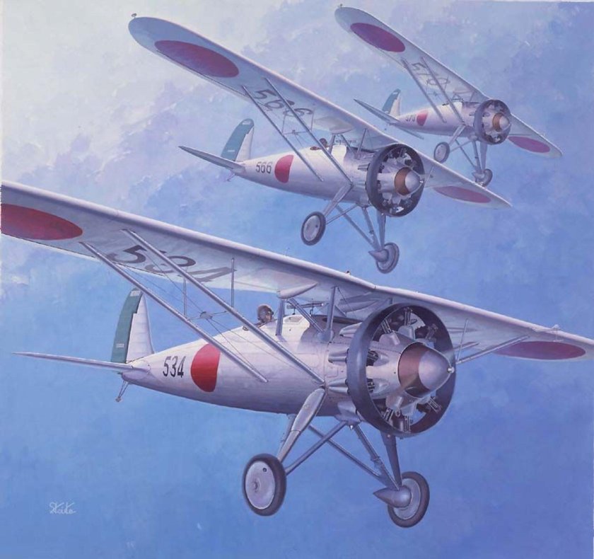 Самолёт 2 мировой войны Японии Nakajima Type 91