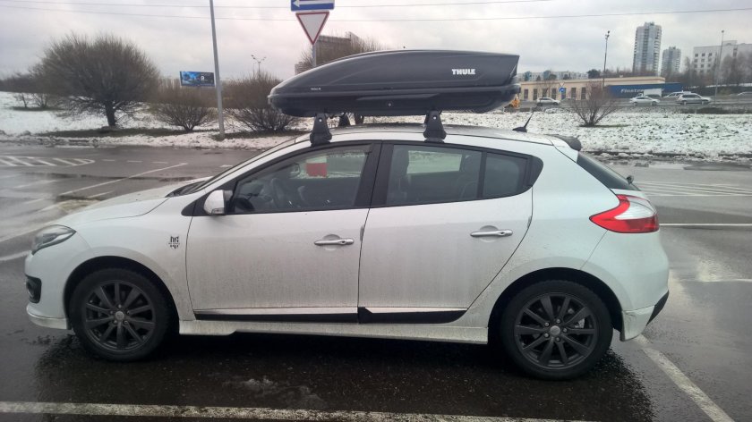 Багажник на крышу Рено Меган 3 хэтчбек