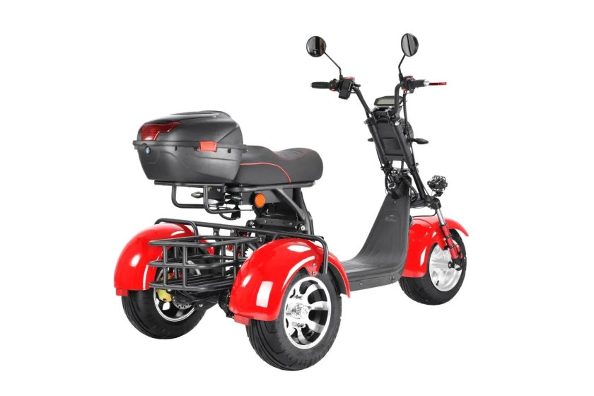 Электроскутер citycoco white siberia pro trike