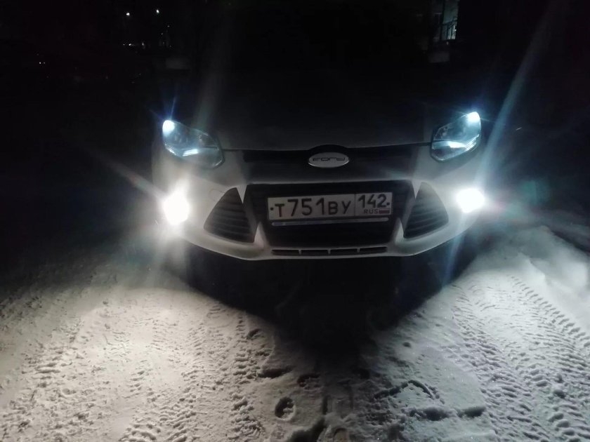 Лампочки в ПТФ Форд фокус 3