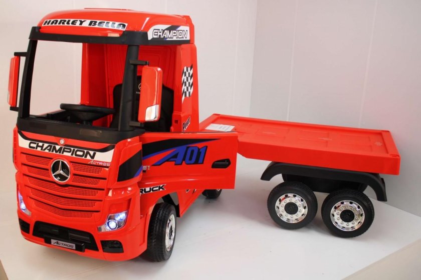 Детский электромобиль Mercedes-Benz Actros (hl358) 4wd с прицепом