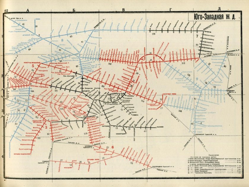 Схема железной дороги
