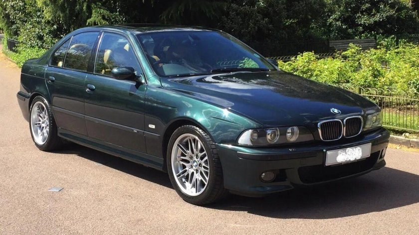 BMW e39 зеленая