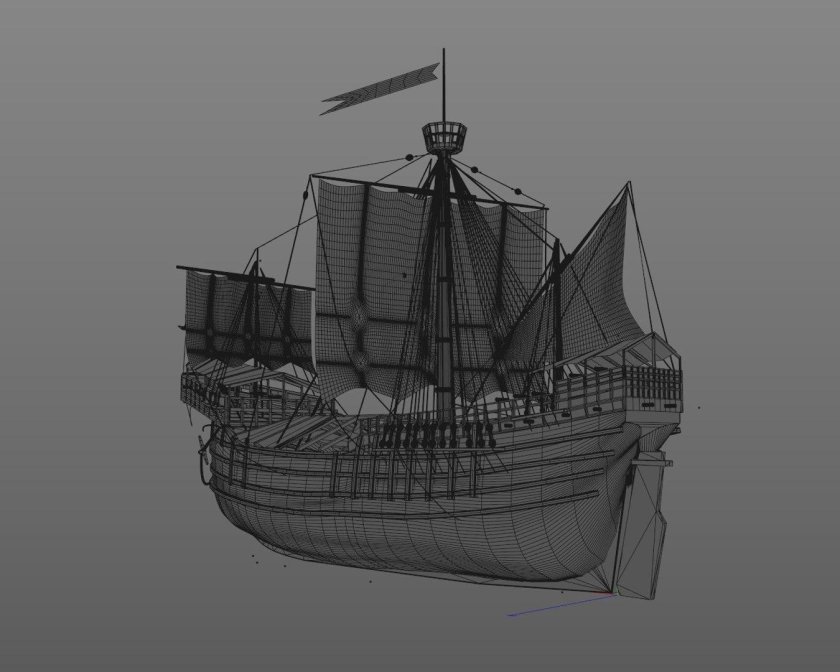 Каракка санта мария чертежи