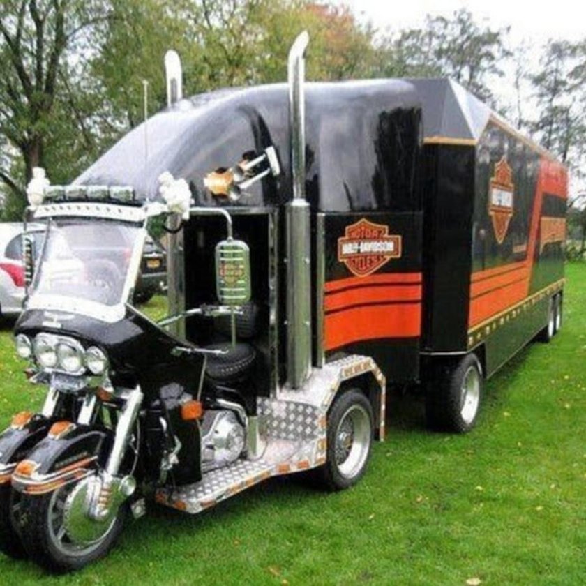 Харлей Дэвидсон с прицепом