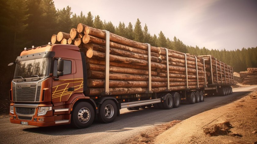Перевозка бревен